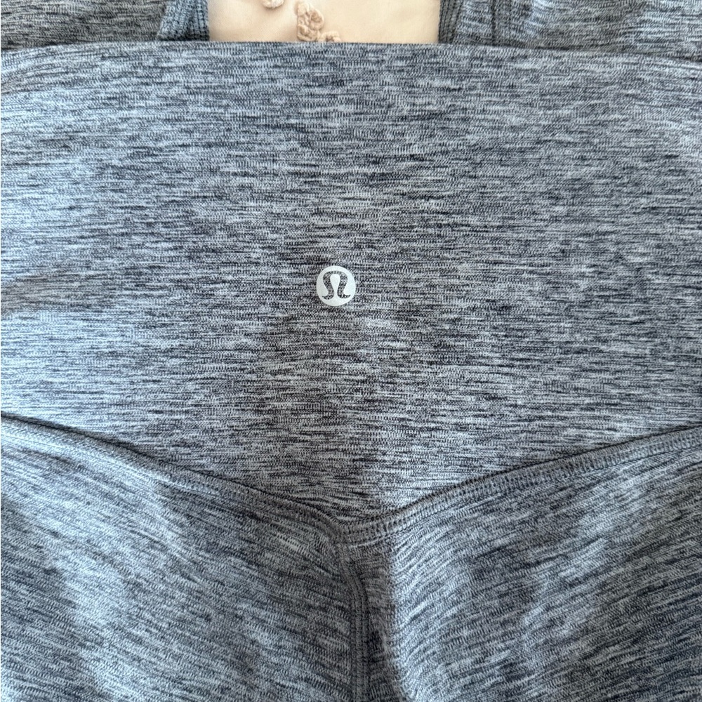 Lululemon Heathered Gray High-Waist Leggings 28 inch